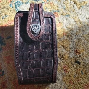 Brown Leather Phone Holster
